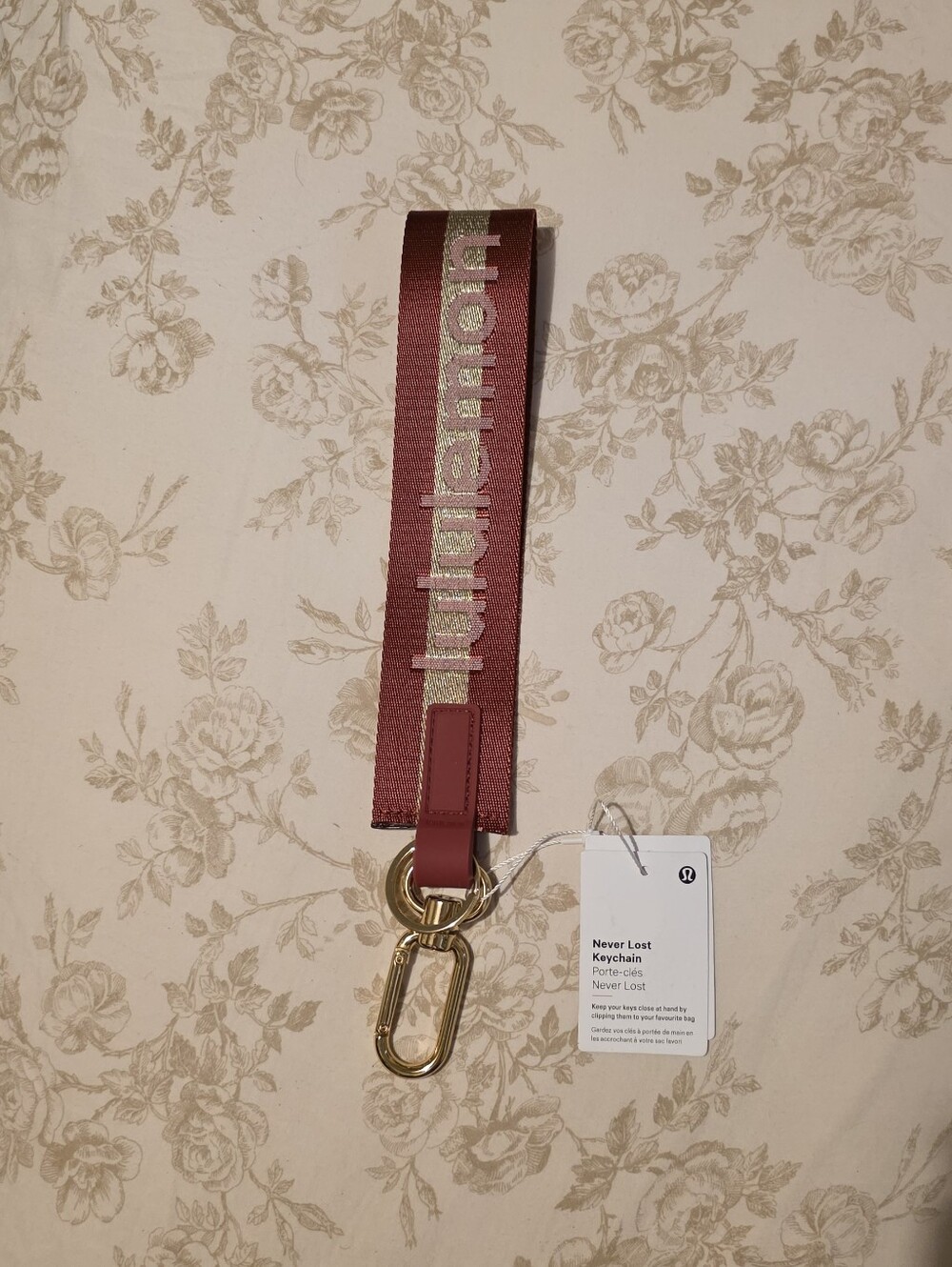 lululemon athletica Never Lost Keychain